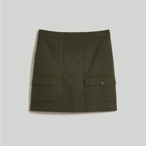 Madewell Dark Olive Mini Skirt